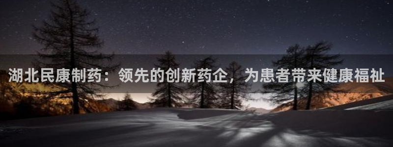 9游会老哥俱乐部：湖北民康制药：领先的创新药企，为患者带来健康福祉