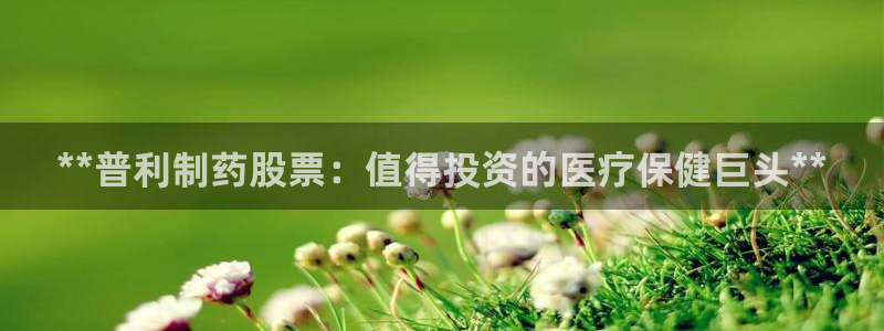 老哥俱乐部是干什么的：**普利制药股票：值得投资的医疗保健巨头**