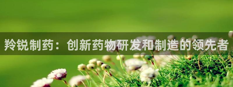 9游会老哥：羚锐制药：创新药物研发和制造的领先者