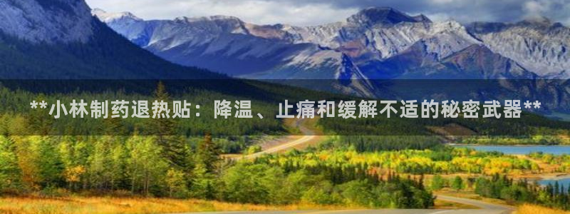 老哥吧九游会：**小林制药退热贴：降温、止痛和缓解不适的秘密武器**