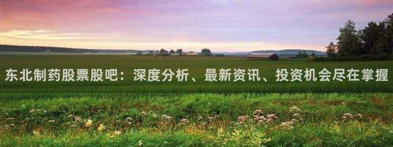 九游老哥俱乐部官网登录不了：东北制药股票股吧：深度分析、最新资讯、投资机会尽在掌握