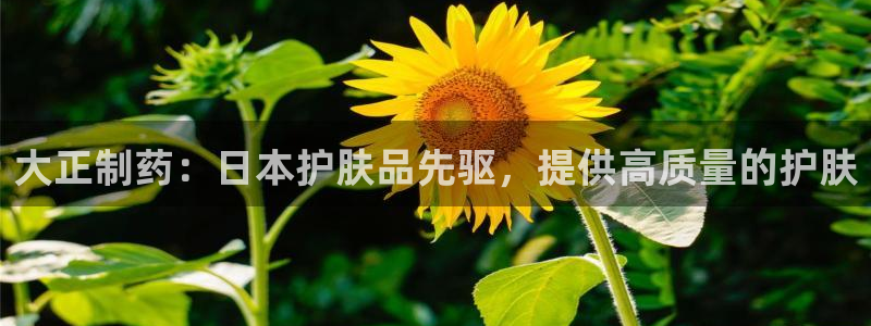 九游老哥俱乐部官网登录不了：大正制药：日本护肤品先驱，提供高质量的护肤