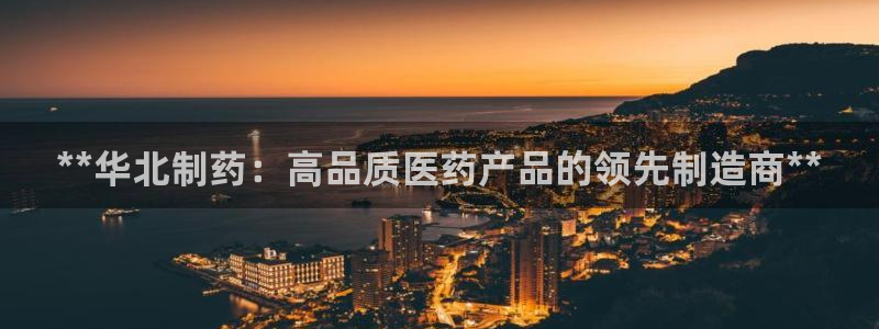 老哥俱乐部是干什么的啊：**华北制药：高品质医药产品的领先制造商**