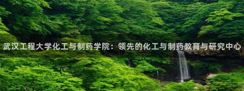 九游会老哥俱乐部必备的交流社区：武汉工程大学化工与制药学院：领先的化工与制药教育与研究中心