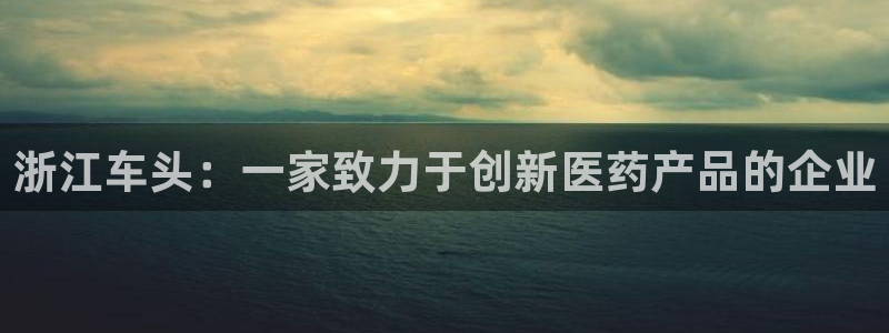 九游会老哥俱乐部社区论坛：浙江车头：一家致力于创新医药产品的企业